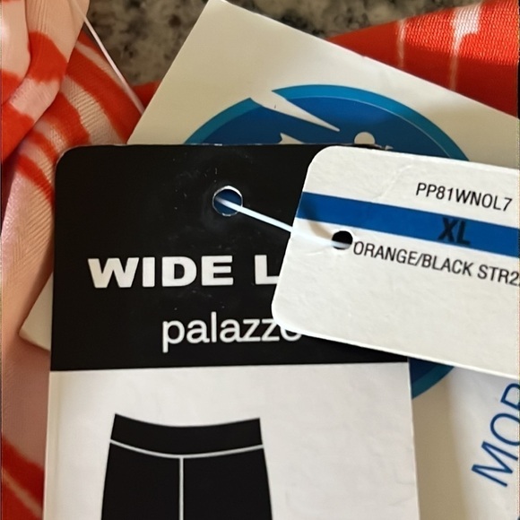 NWT new directions Palazzo wide leg boho Pull on Pants Size XL - Picture 8 of 9